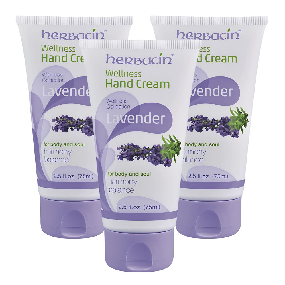 Herbacin Wellness Hand Cream Lavender 75 ml 3 pack