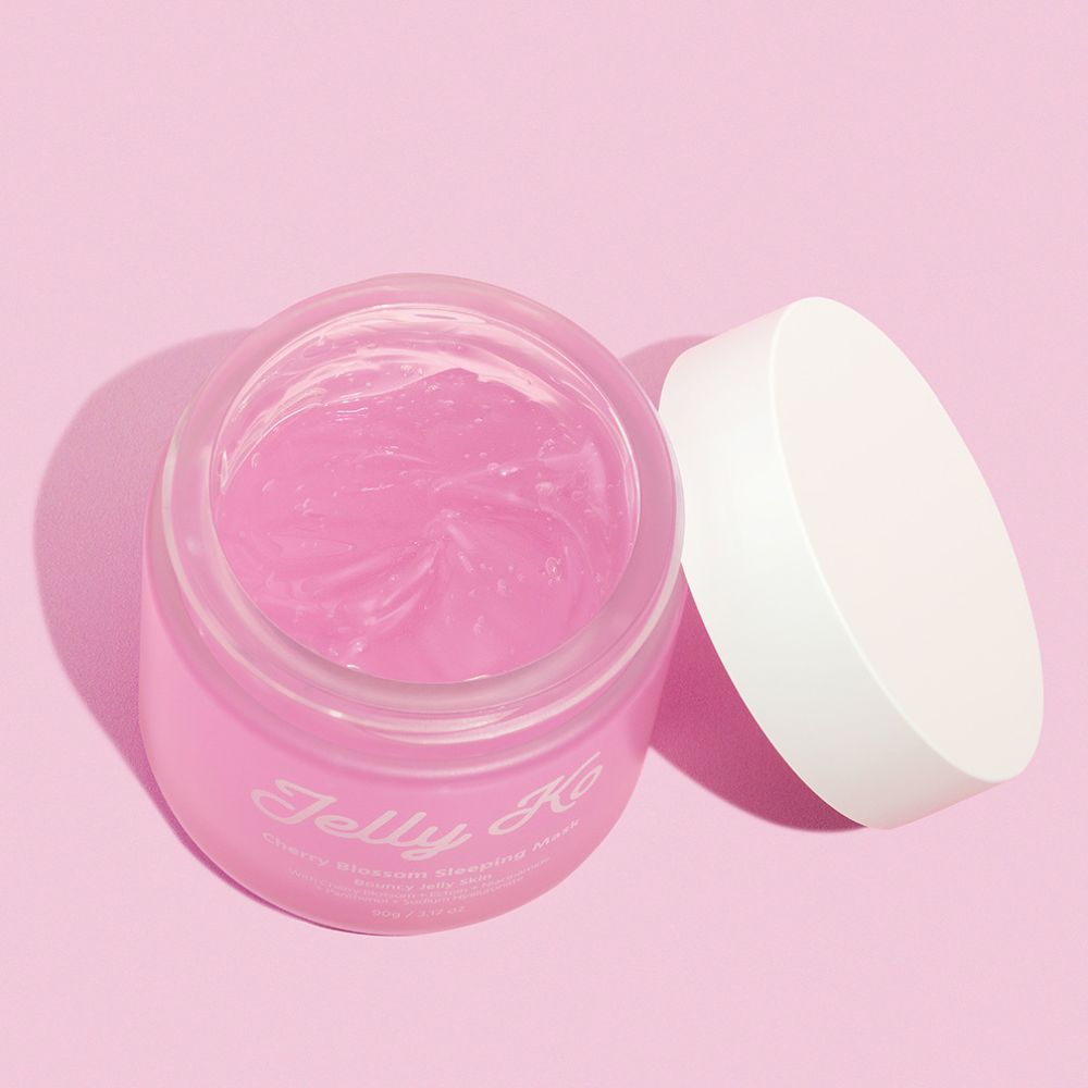 Jelly Ko Cherry Blossom Sleeping Mask - Hydrating Overnight Glow for Silky, Dewy Skin 90g