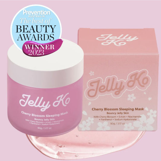 Jelly Ko Cherry Blossom Sleeping Mask - Hydrating Overnight Glow for Silky, Dewy Skin 90g