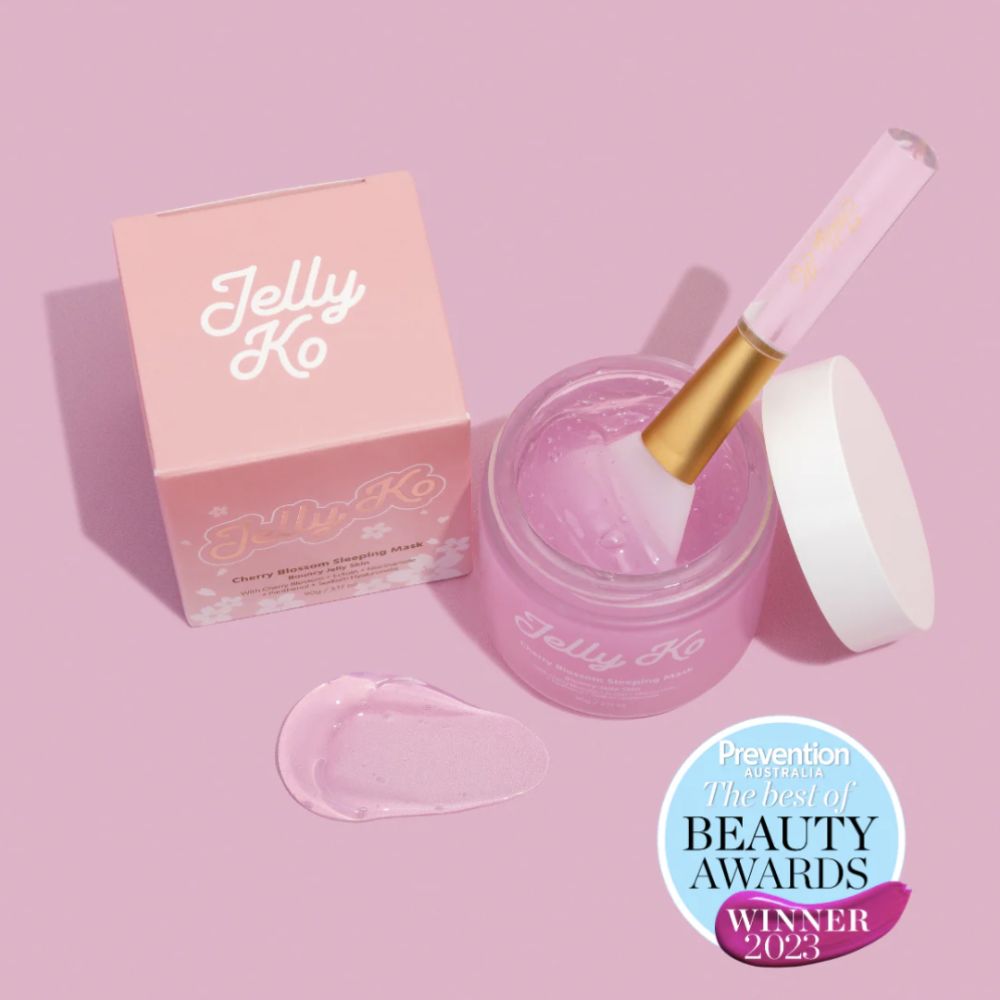 Jelly Ko Cherry Blossom Sleeping Mask - Hydrating Overnight Glow for Silky, Dewy Skin 90g