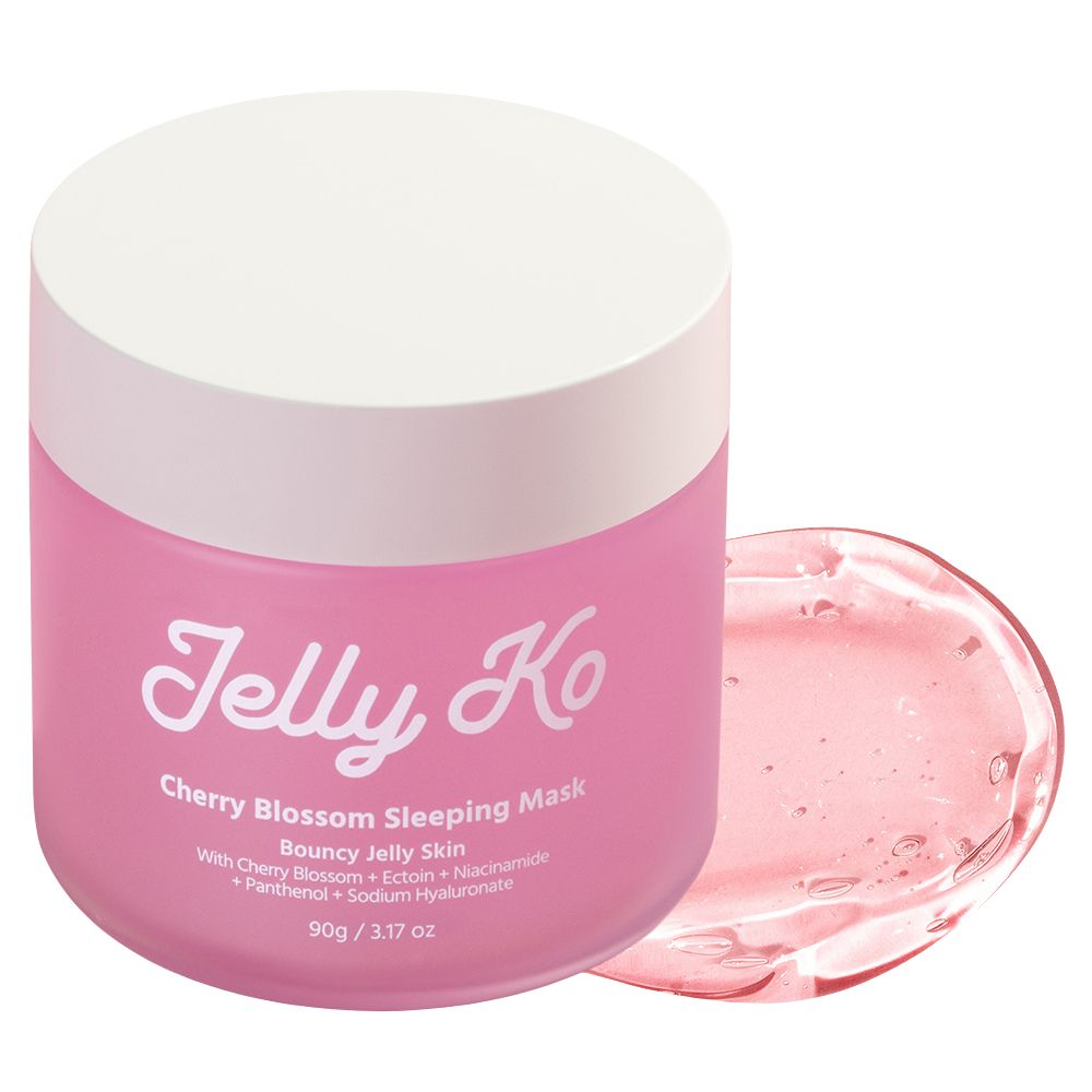 Jelly Ko Cherry Blossom Sleeping Mask - Hydrating Overnight Glow for Silky, Dewy Skin 90g
