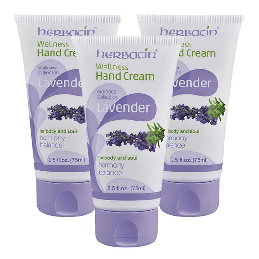 Herbacin Wellness Hand Cream Lavender 75 ml 3 pack