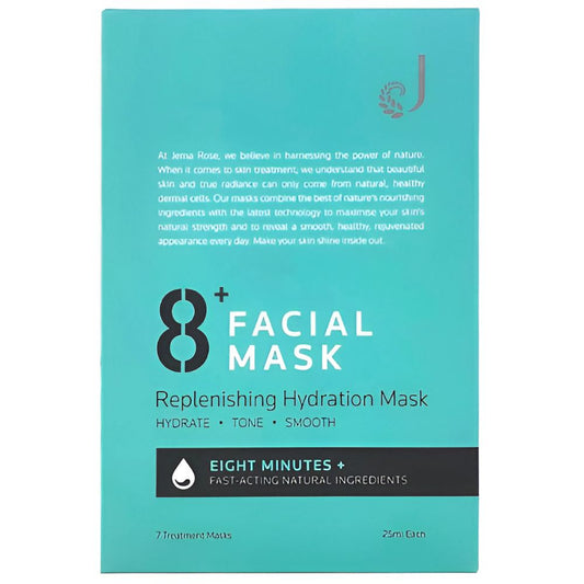 Jema Rose 8+ Minute Facial Mask Replenishing Hydration Mask 7pcs box