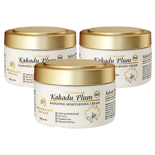 G&M Cosmetics Australian Creams MKII Kakadu Plum Radiating Moisturising Cream 250 g 3 Pack