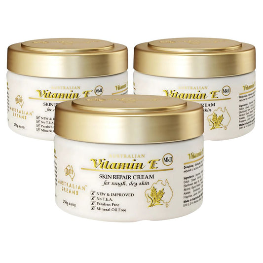 G&M Cosmetics Australian Vitamin E Skin Repair Cream 250g 3 pack